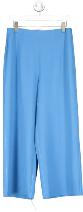 Tesco F&F Blue Wide Leg High Rise Trouser UK 12