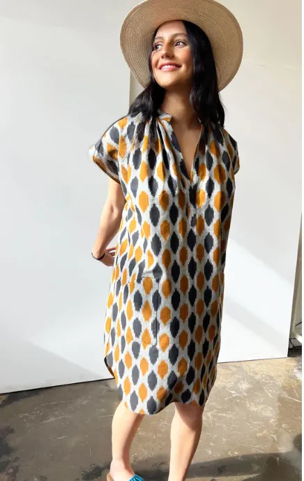 Two :: Signature Pocket Tunic, Ikat