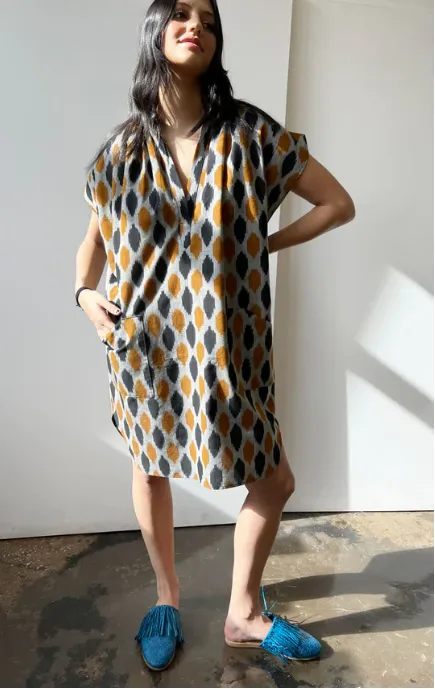 Two :: Signature Pocket Tunic, Ikat