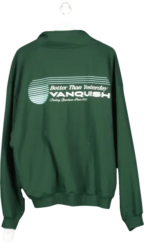 Vanquish Green Better Than Yesterday Half Zip Pullover UK XL