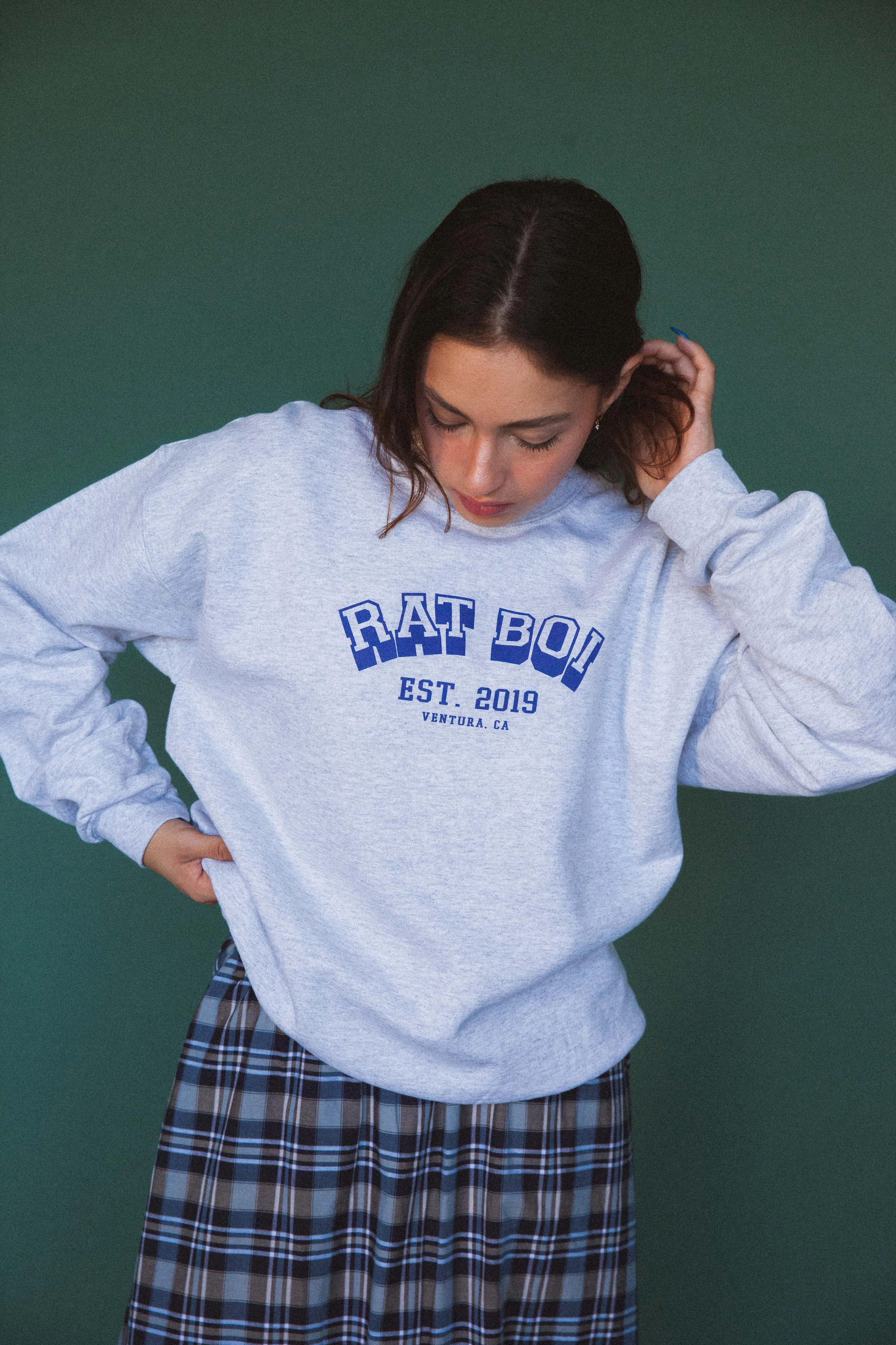 VARSITY PULLOVER IN HEATHER