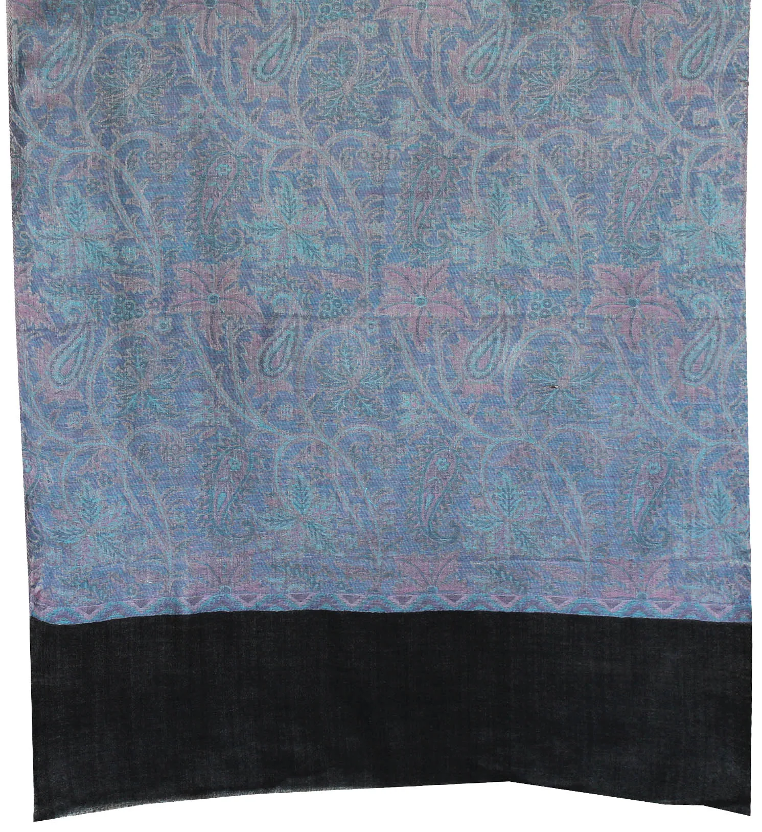 Womens Scarf Shawl Paisley Wool Indian Clothing (80 x 28 inches)