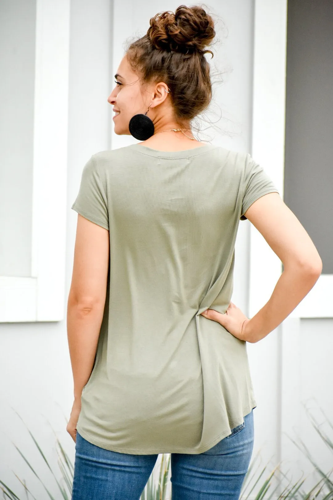 You Only Know Light Olive Top