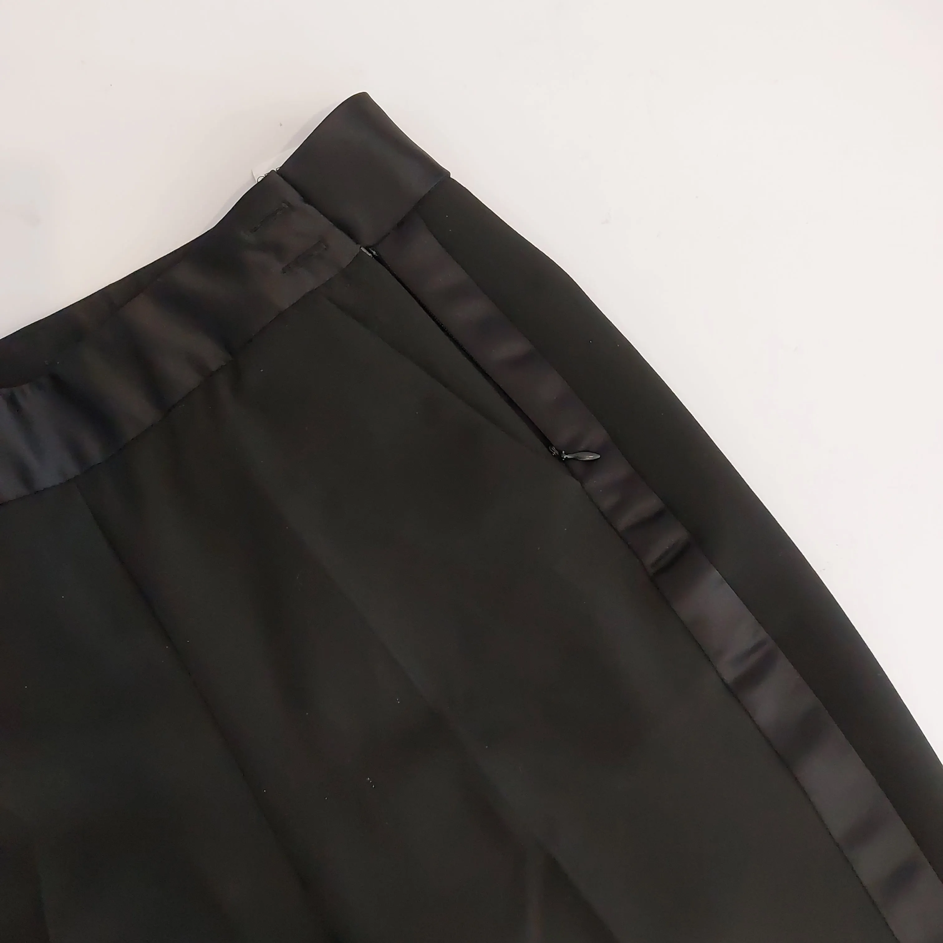 ZARA Black Satin Side Stripe Pants | Like New |