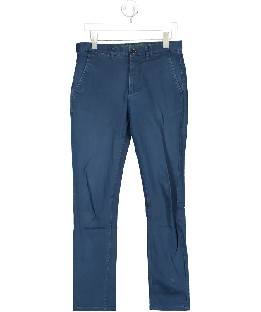 ZARA Blue Slim Fit Trousers UK 10