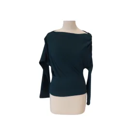 ZARA Emerald Green Ruche Blouse | Brand new |